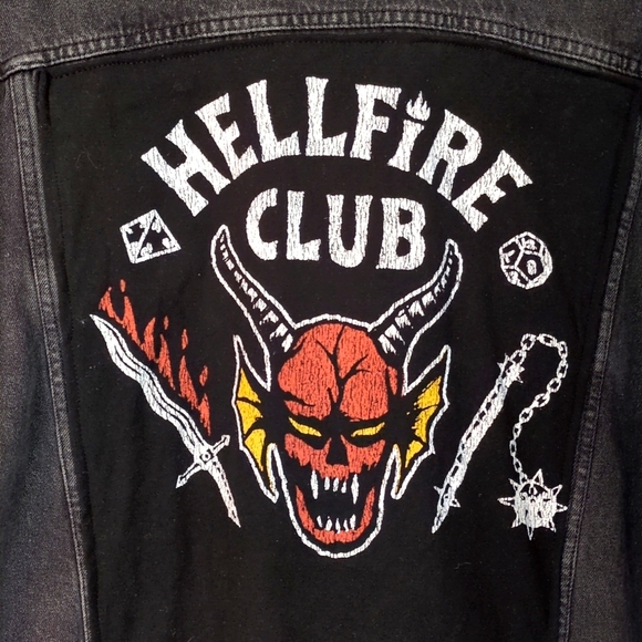 Stranger Things Hellfire Club Jacket - Picture 2 of 5